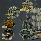 Large pirate ship building block model
