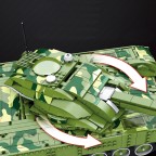 Remote-controlled military tank building block set