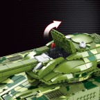 Remote-controlled military tank building block set