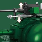 Green military tank building blocks