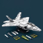 Micro-particle jet fighter building blocks