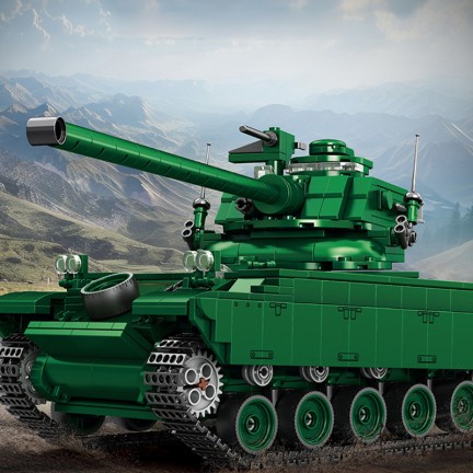 Tiger Tank Camouflage Building Blocks