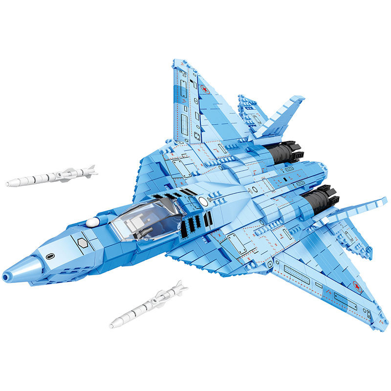 New heavy stealth fighter jet building blocks