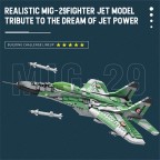 DIY building blocks for military fighter jets