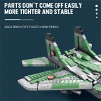 DIY building blocks for military fighter jets