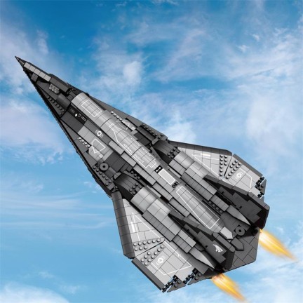 Attack aircraft DIY jet fighter building blocks
