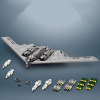 DIY building blocks for military bomber aircraft
