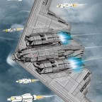 DIY building blocks for military bomber aircraft