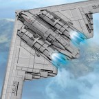 DIY building blocks for military bomber aircraft