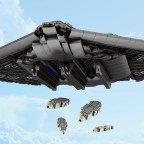 DIY building blocks for military bomber aircraft