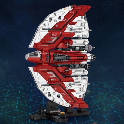 Interstellar spaceship battle large building blocks