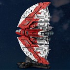 Interstellar spaceship battle large building blocks