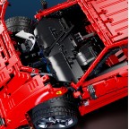 Red supercar building block assembly