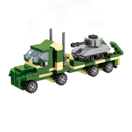 Military armored personnel carrier building blocks