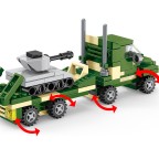 Military armored personnel carrier building blocks
