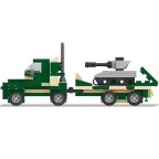 Military armored personnel carrier building blocks