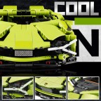 Advanced technical sports car building blocks