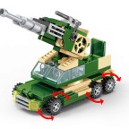 Children's military anti-aircraft artillery building blocks
