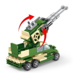 Children's military anti-aircraft artillery building blocks