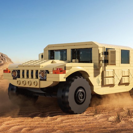 Hummer off-road vehicle building block model