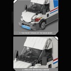 Iveco transport truck DIY building block assembly