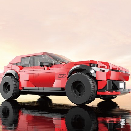 Electrostatic small particle building block car DIY assembly