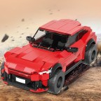 Electrostatic small particle building block car DIY assembly