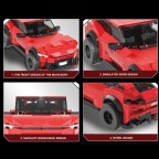 Electrostatic small particle building block car DIY assembly