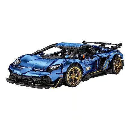Lightning-fast sports car building block set