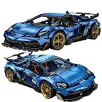 Lightning-fast sports car building block set