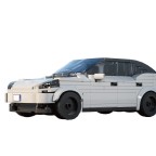 Urban-themed DIY building block car kit