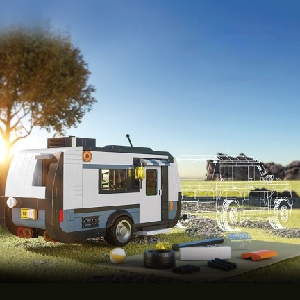 Camping trailer building blocks