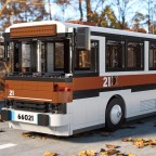 Retro-style classic car building block set