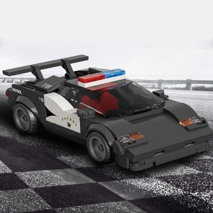 Cruiser Police Racing Car Building Blocks