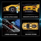 Sunny Yellow Racing Car Building Block Set