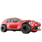 Sunny Yellow Racing Car Building Block Set