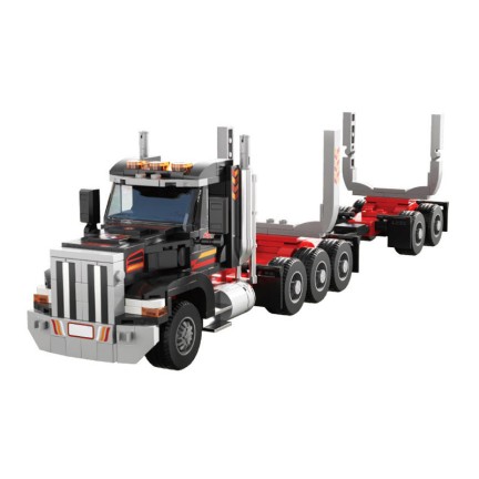 American classic cargo truck building block set