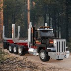 American classic cargo truck building block set