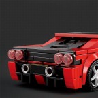 Crimson Flame Racing Car Building Blocks