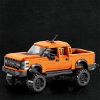 Orange Raptor off-road pickup truck building blocks