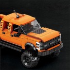 Orange Raptor off-road pickup truck building blocks