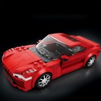 Red Children's Sports Car Technical Building Blocks Set