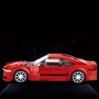 Red Children's Sports Car Technical Building Blocks Set
